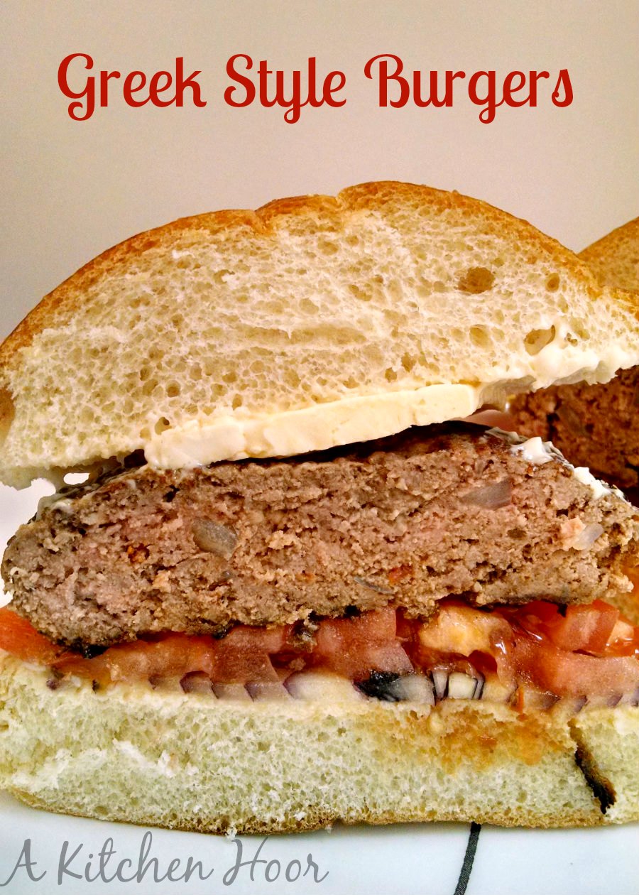 Greek Style Burgers – A Kitchen Hoor's Adventures