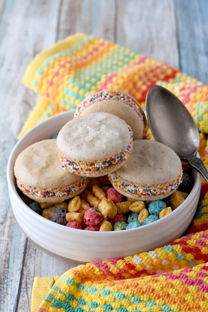 Mini French Macaron Cereal - Posh Little Designs